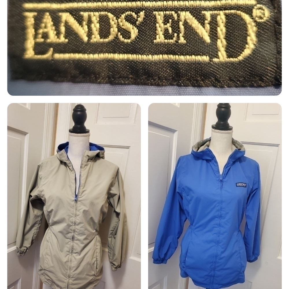 Lands' End Reversible Windbreaker Size Medium